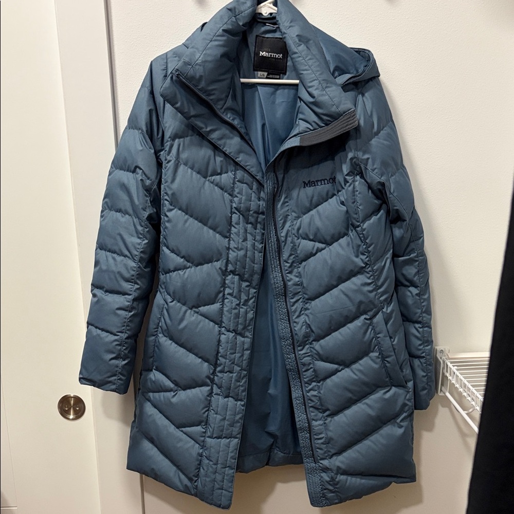 Marmot Women's Slate Blue Puffer Jacket